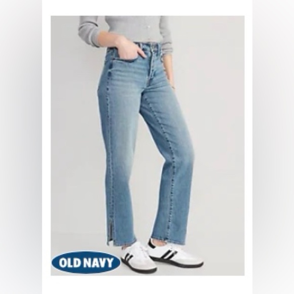 Old Navy High-Waisted OG Loose Side Slit Jeans